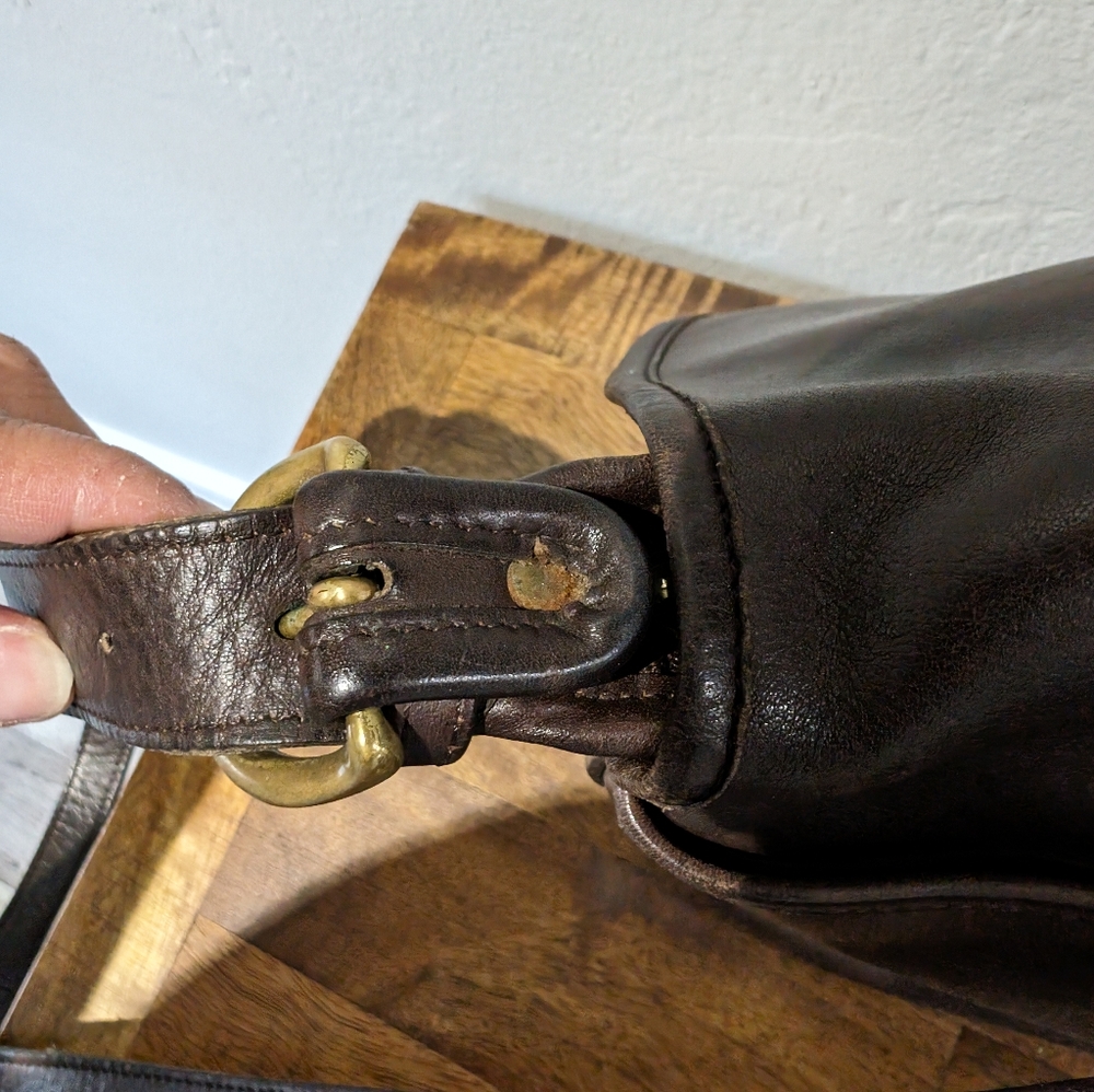 Vintage COACH 1450 Soho Fletcher‎ Saddle Shoulder Bag brown - Picture 12 of 12